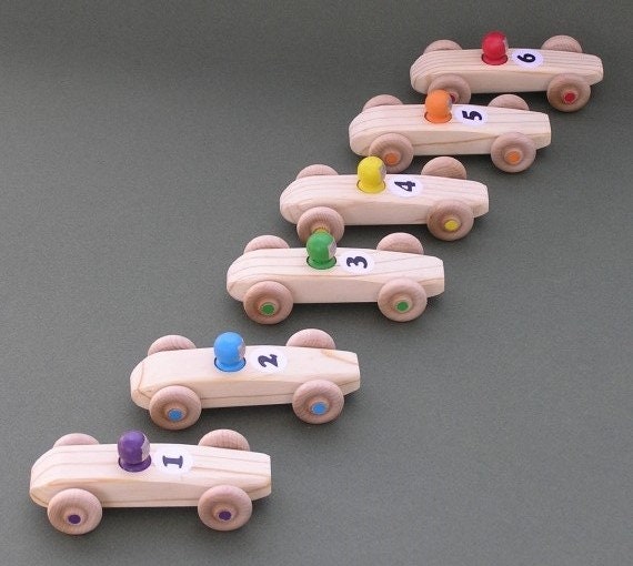 Personalized  Wooden toy race car