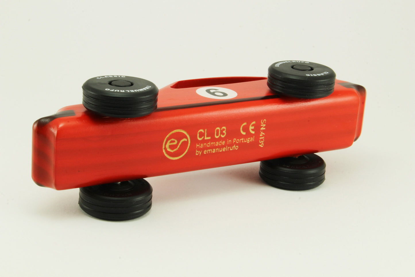 Red Wooden Toy Car Gift