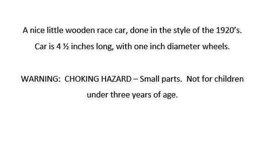 Personalized Wooden toy race car