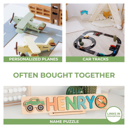 Collect Wooden Cars With Names
