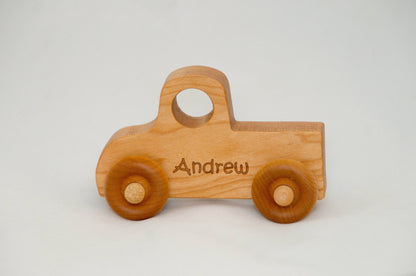 Wood Toy Truck Personalized for Children and Toddlers