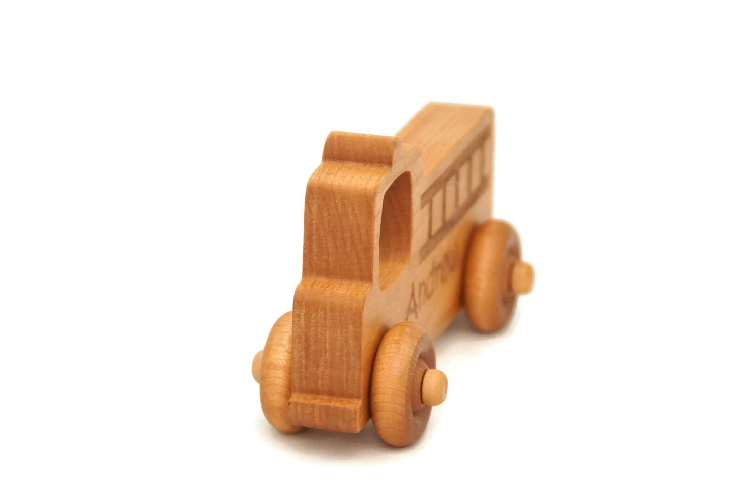 Personalized Wooden Toy Fire Truck