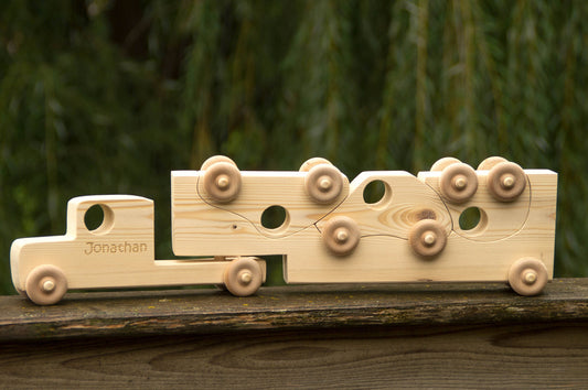 Personalized Wooden Toy Truck