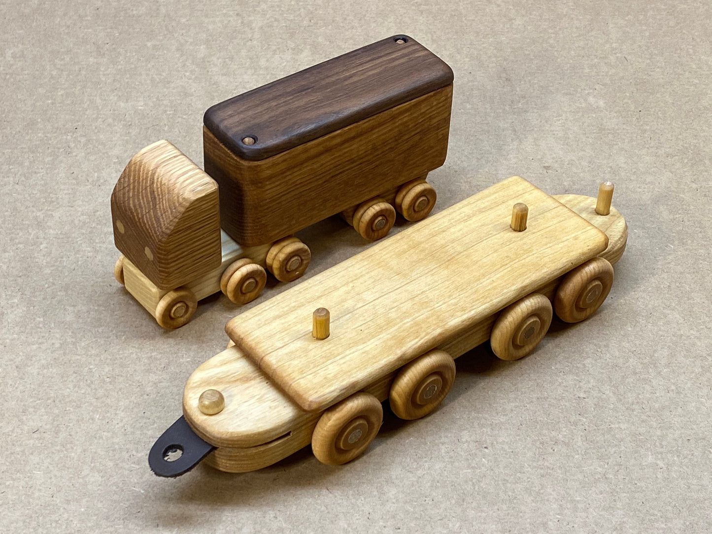 Personalized wooden train toy heirloom hardwood