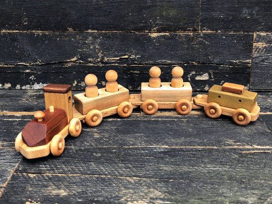 Personalized Wooden Peep Train