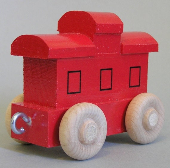 Personalized Wooden Toy Caboose