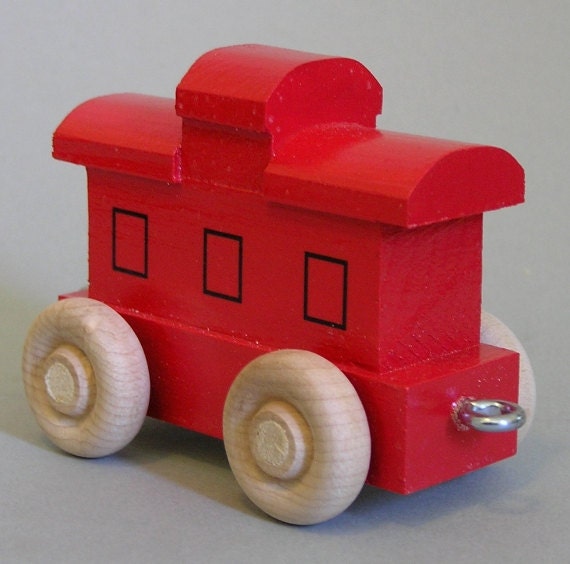 Personalized Wooden Toy Caboose