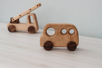 Wooden car Truck toys Mini Vehicles