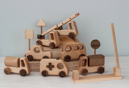 Wooden car Truck toys Mini Vehicles