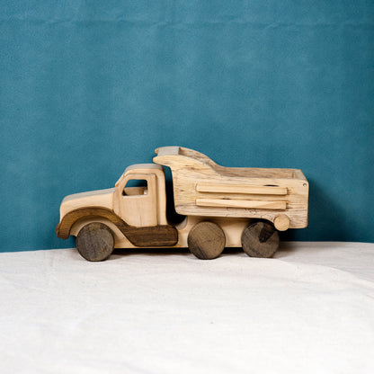Personalized Wooden Dump Truck Construction Toy
