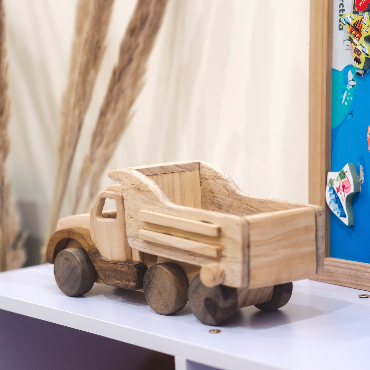 Personalized Wooden Dump Truck Construction Toy
