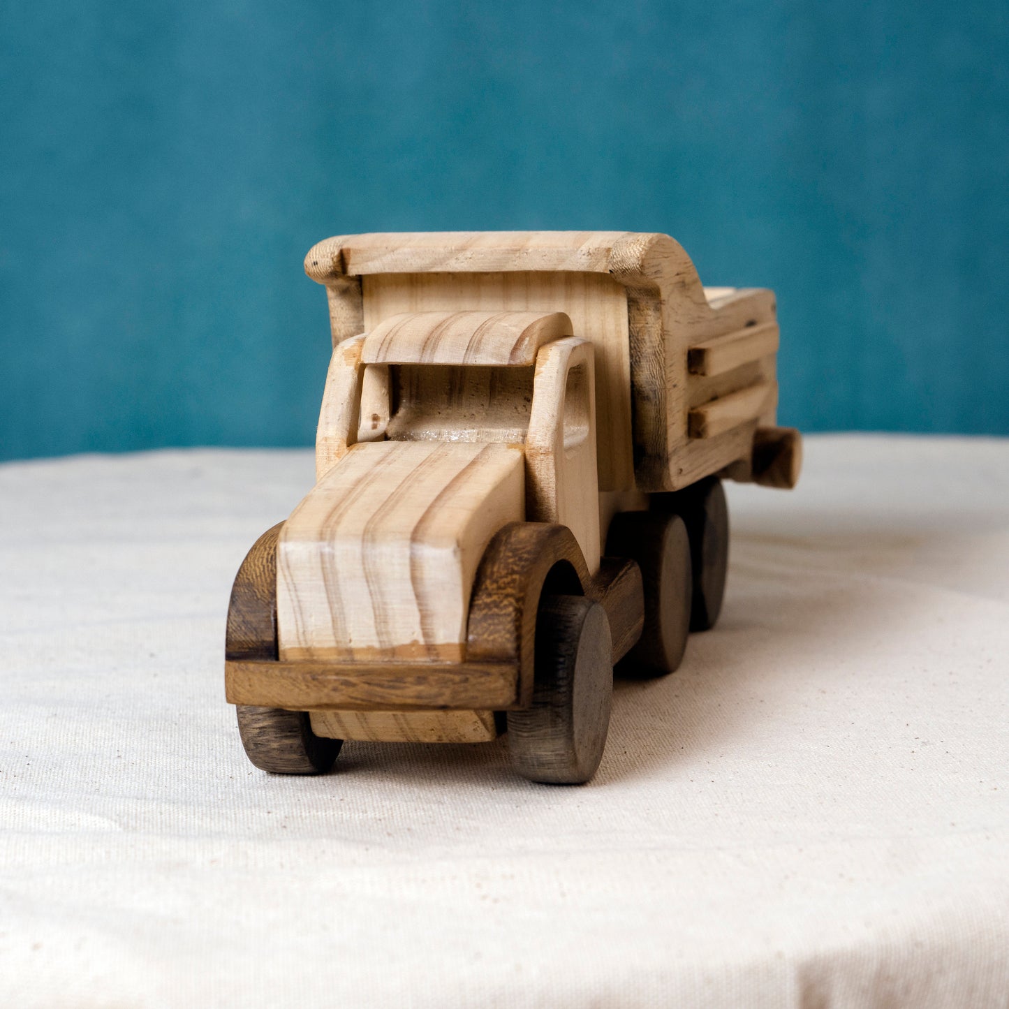 Personalized Wooden Dump Truck Construction Toy