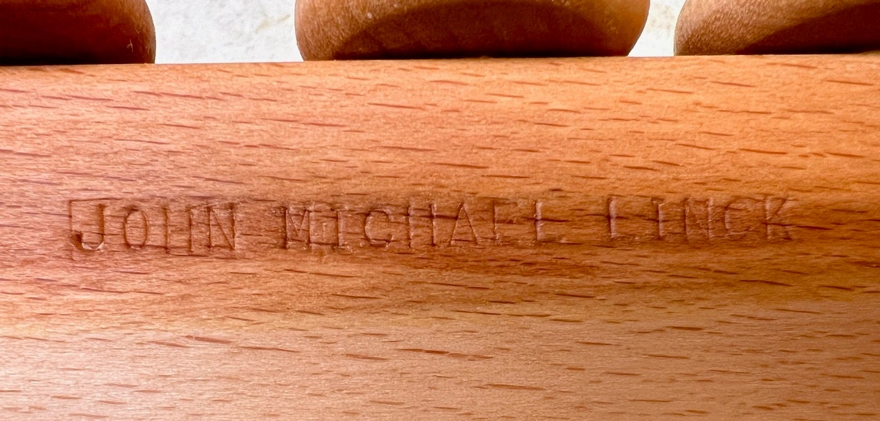 Personalized wooden train toy heirloom hardwood