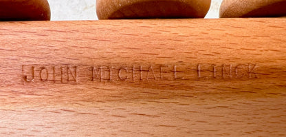 Personalized wooden train toy heirloom hardwood