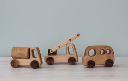 Wooden car Truck toys Mini Vehicles