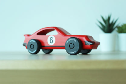 Red Wooden Toy Car Gift