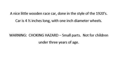 Personalized  Wooden toy race car