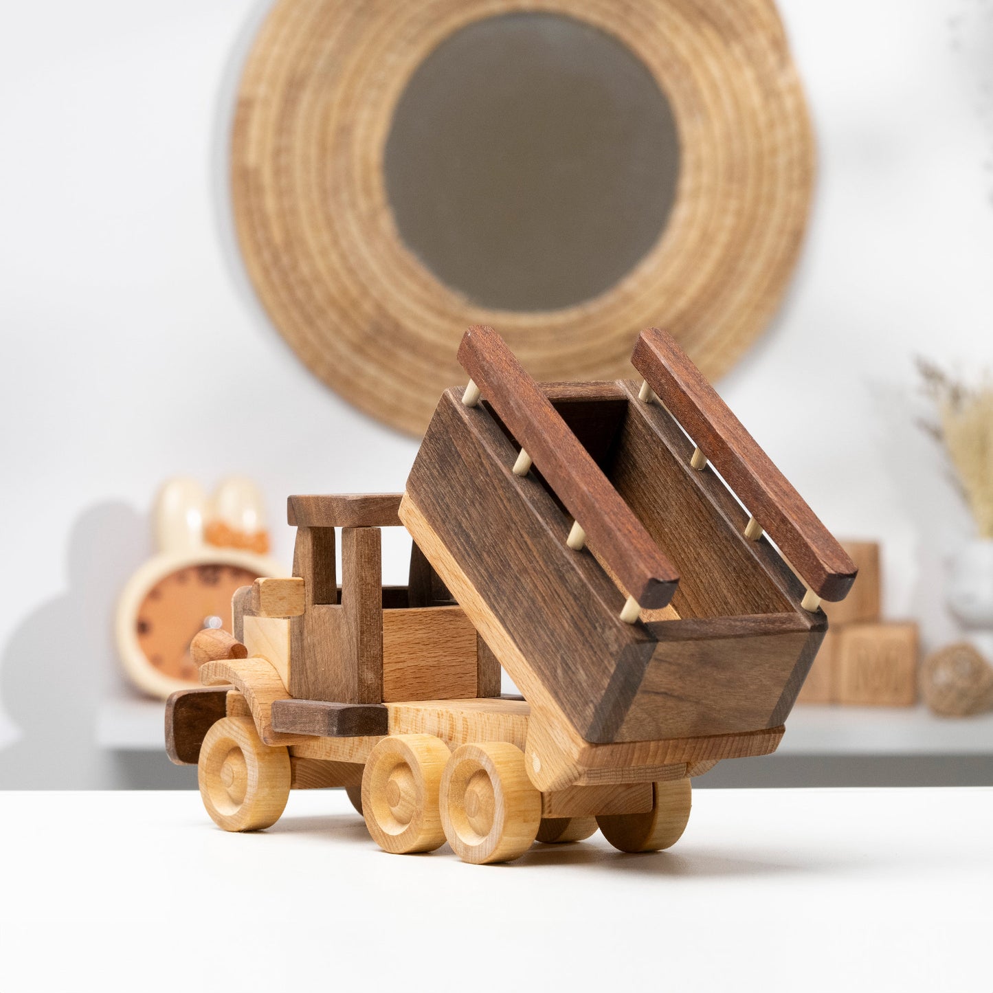 Personalized Farm Wooden Dump Truck Toy