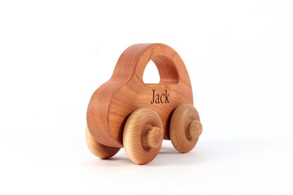 Personalized Love Bug Wood Toy Car