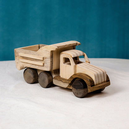 Personalized Wooden Dump Truck Construction Toy