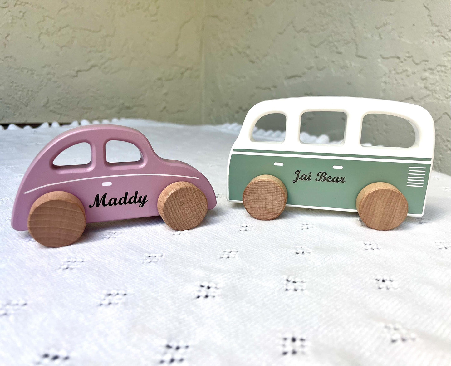 Personalized Wooden Toy Car for Toddlers