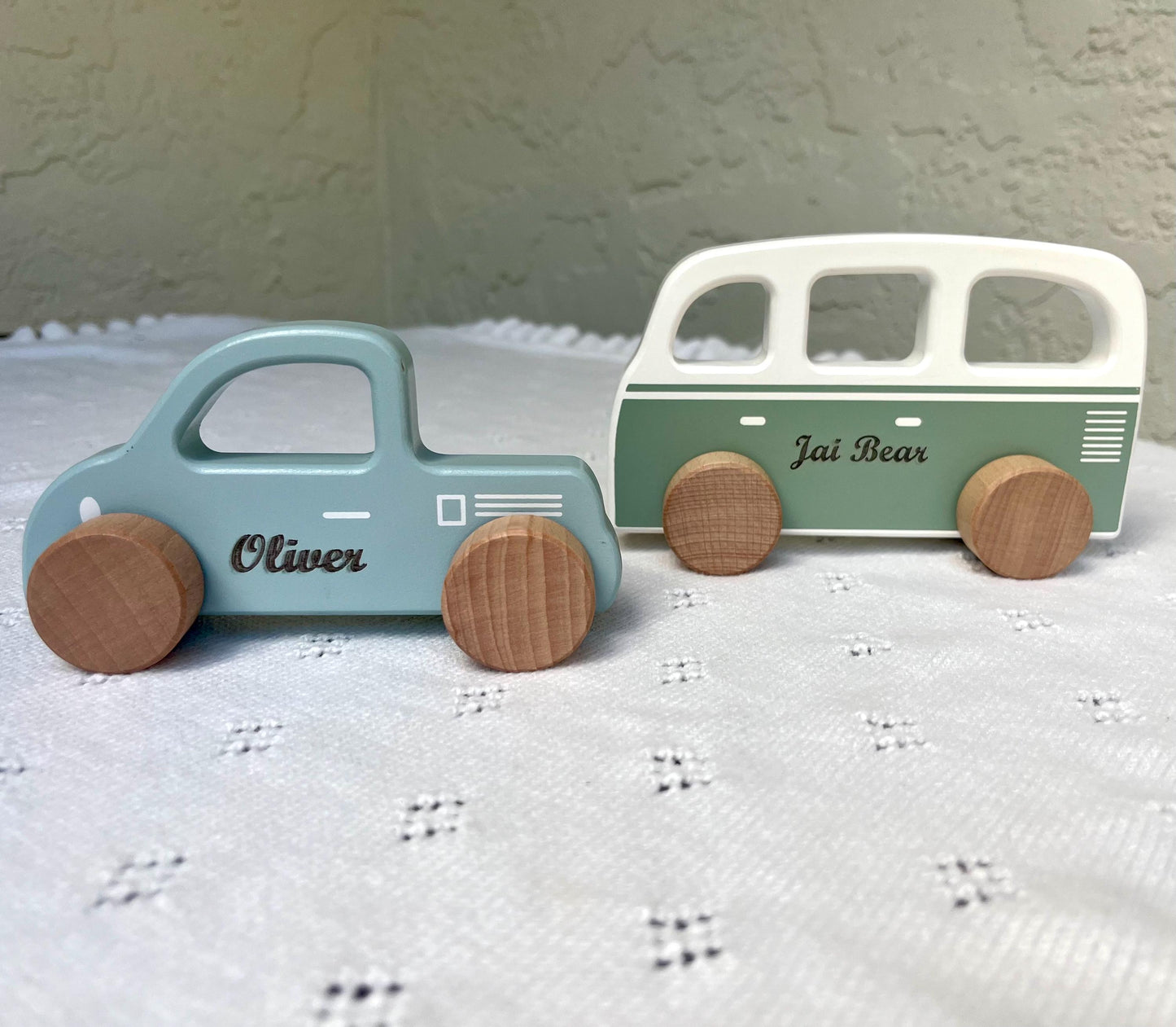 Personalized Wooden Toy Car for Toddlers