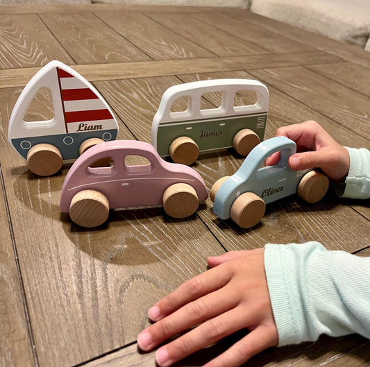 Personalized Wooden Toy Car for Toddlers
