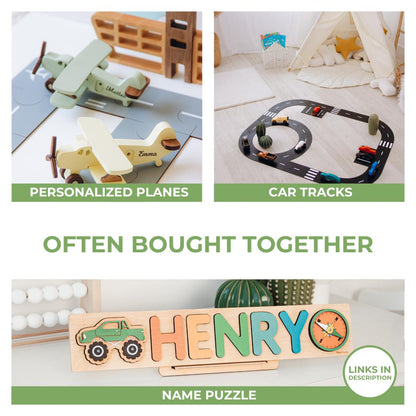 Collect Wooden Cars With Names