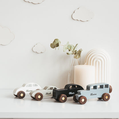 Collect Wooden Cars With Names