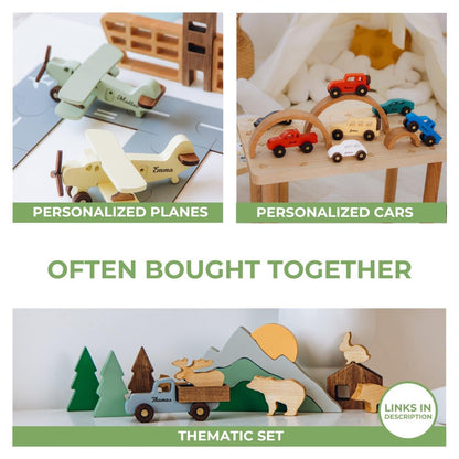 Handmade Wooden Dump Truck Toy Birthday Gift