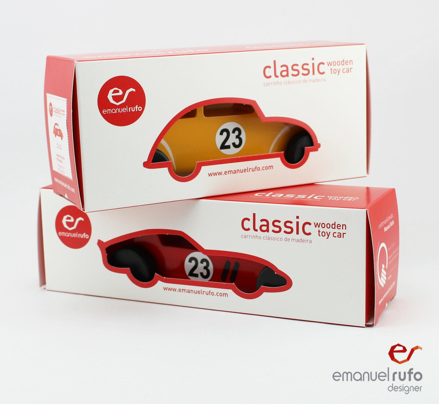 Red Wooden Toy Car Gift