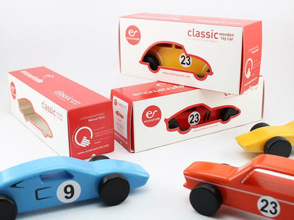 Handcrafted Wooden Toy Car - Classic American Muscle Car