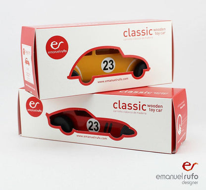 Handcrafted Wooden Toy Car - Classic American Muscle Car