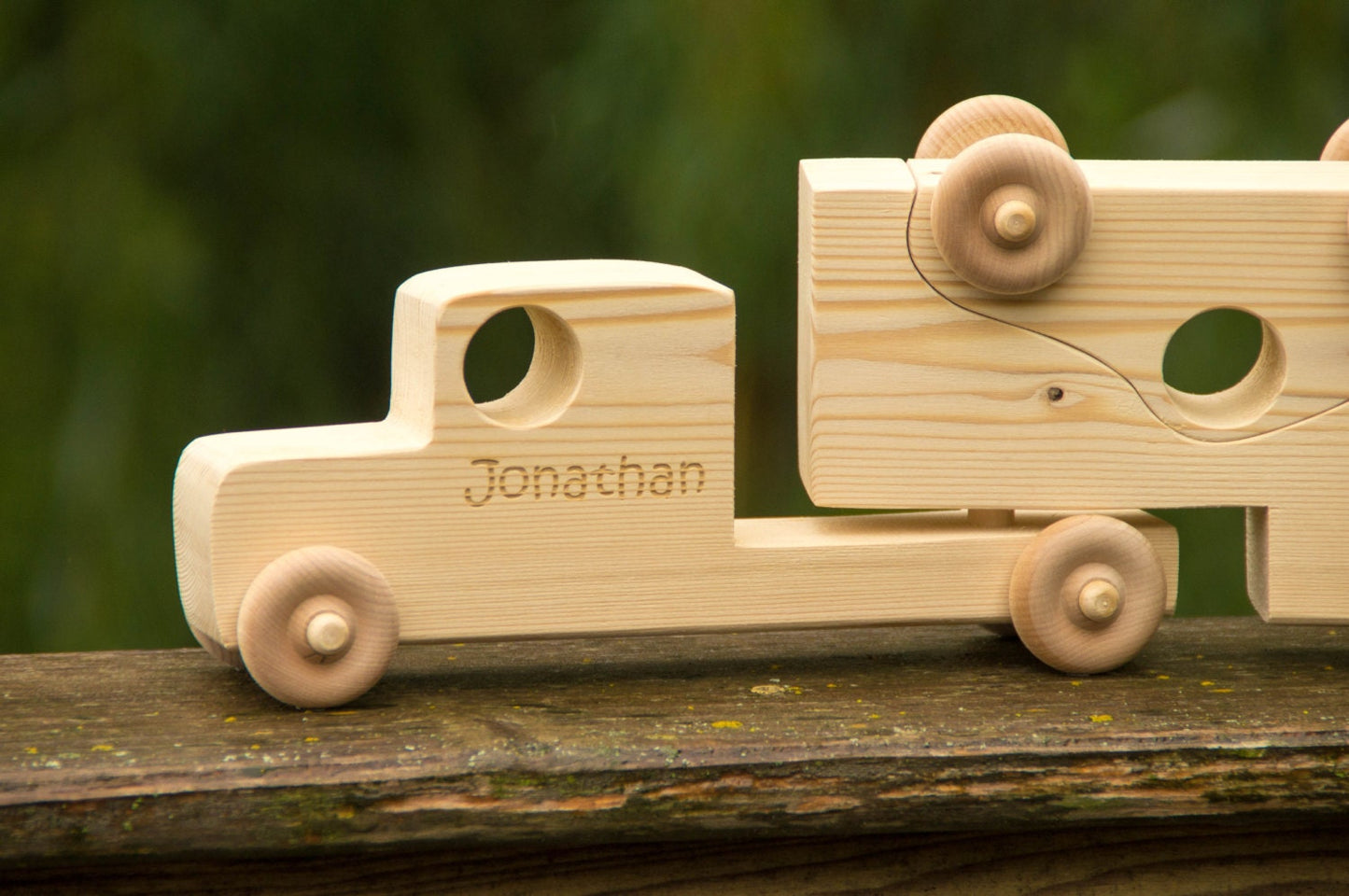 Personalized Wooden Toy Truck